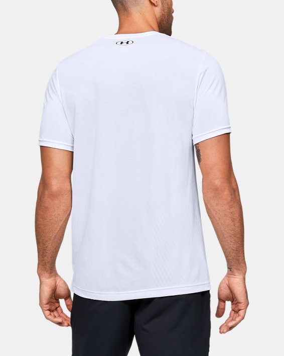 Men's UA Seamless Short Sleeve, White, pdpMainDesktop image number 1